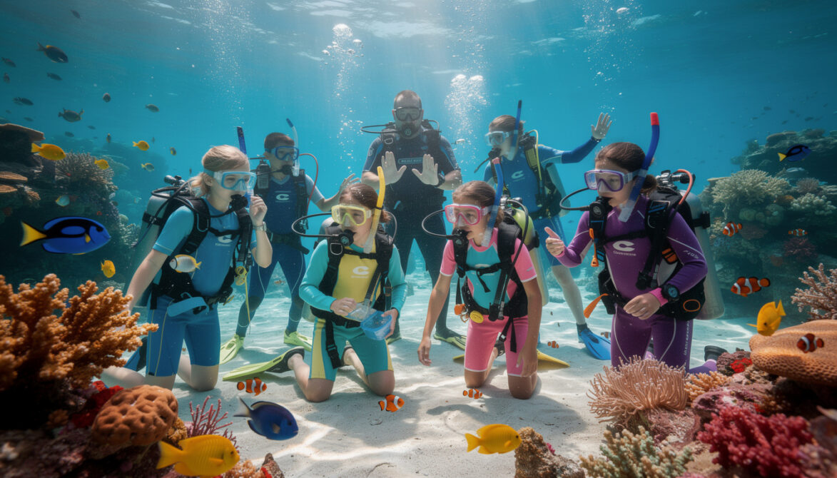 Faire découvrir la plongée sous marine aux enfants