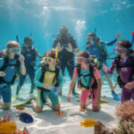 initiez vos enfants à la plongée sous-marine en toute sécurité et découvrez ensemble les merveilles du monde sous-marin. activité ludique et éducative adaptée aux plus jeunes.