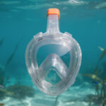 découvrez le masque facial de snorkeling easybreath, conçu pour une respiration facile et une vue panoramique sous-marine. parfait pour explorer les fonds marins en toute sécurité et confort.