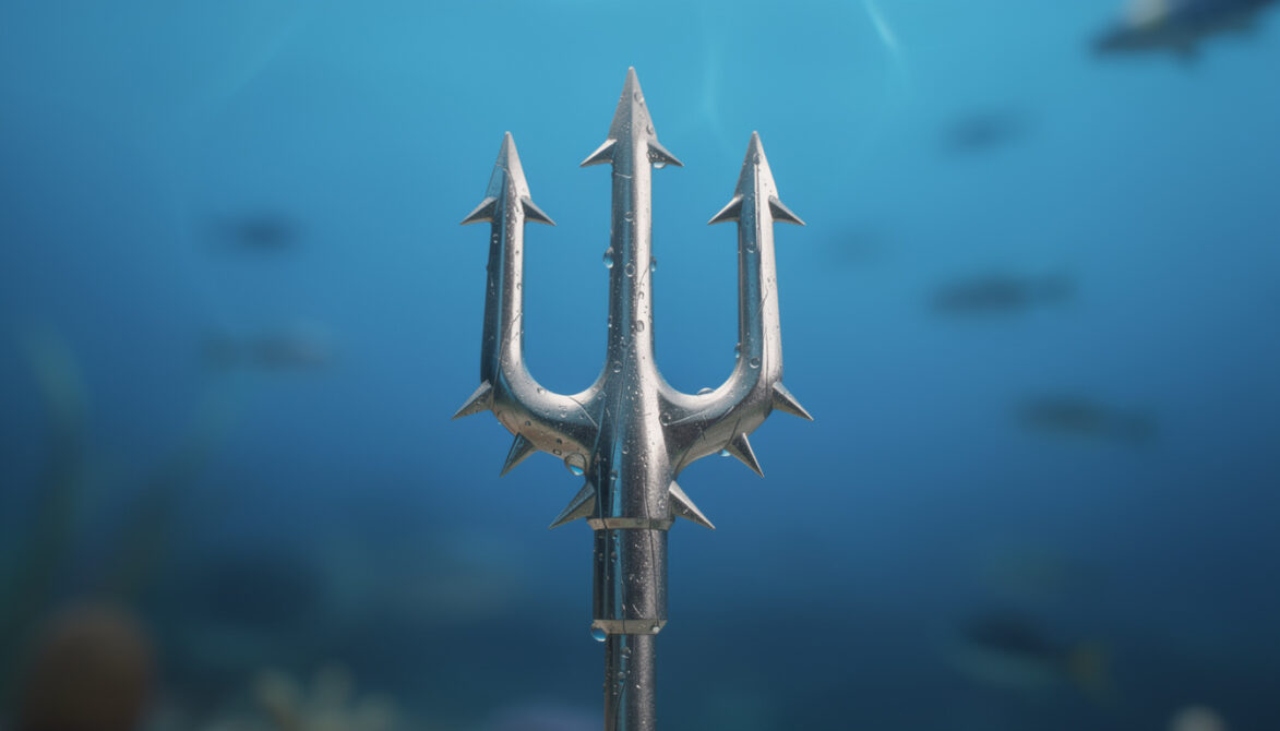 Trident 5 pointes inox pour flèche vis pêche sous-marine